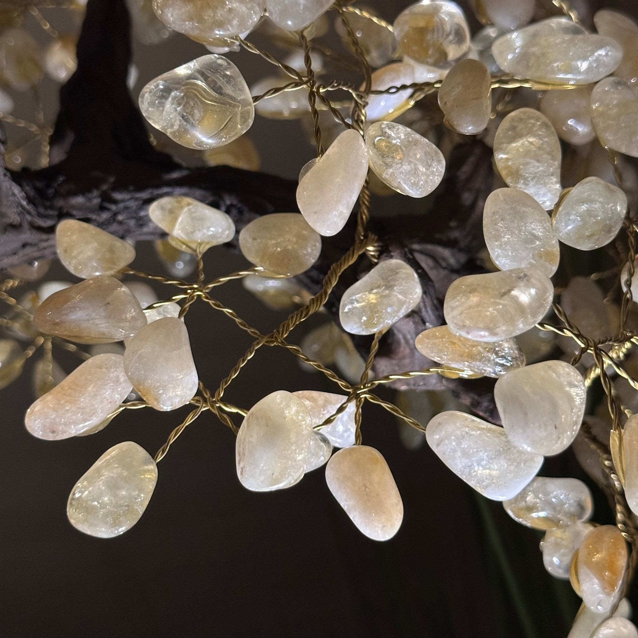 27.5" Tall Large Citrine Gemstone Tree on an Amethyst Base, 720 gems #5407CI - 015 - Brazil GemsBrazil Gems27.5" Tall Large Citrine Gemstone Tree on an Amethyst Base, 720 gems #5407CI - 015Gemstone Trees5407CI - 015