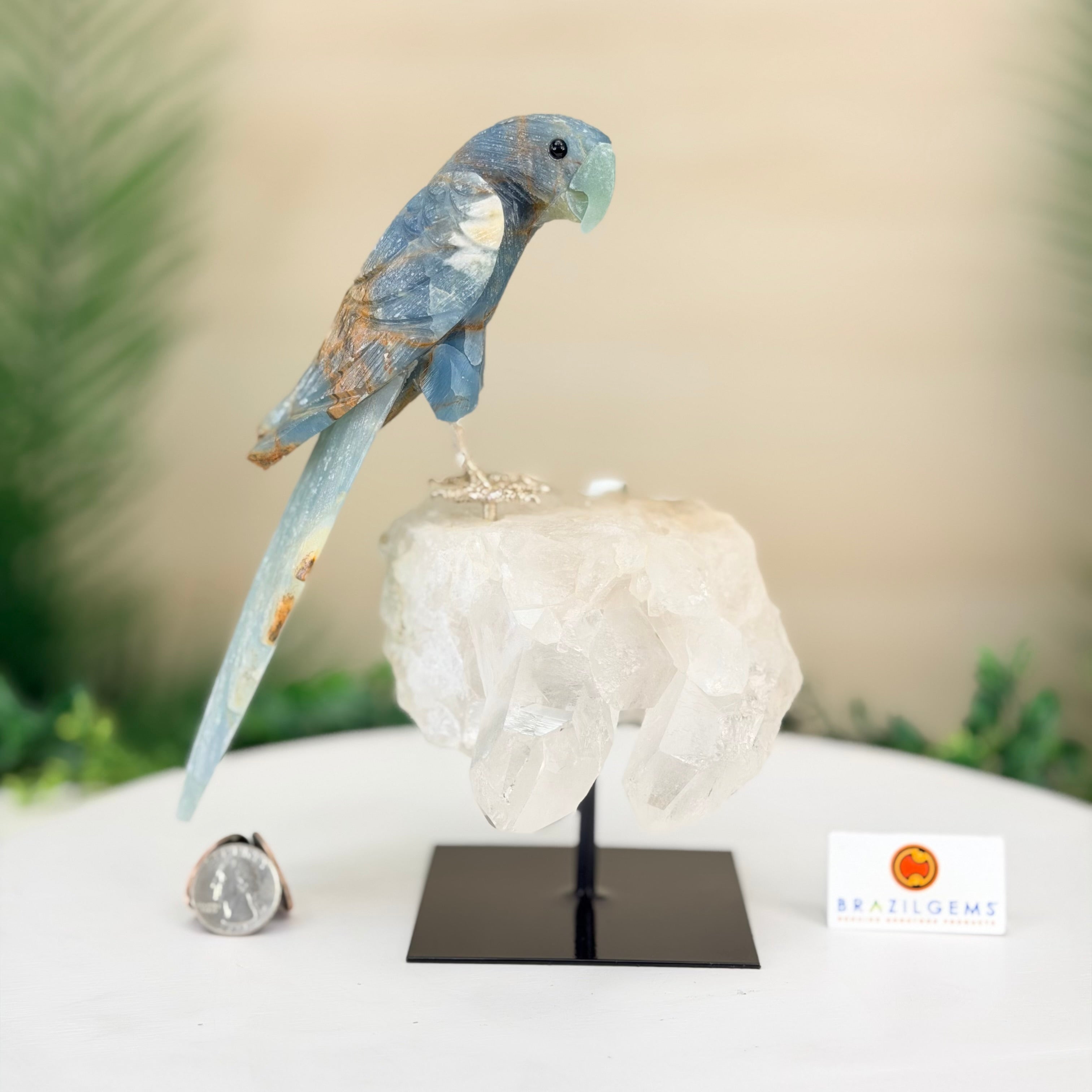 Blue Onyx Crystals | Quality Brazilian Blue Onyx | Brazil Gems®