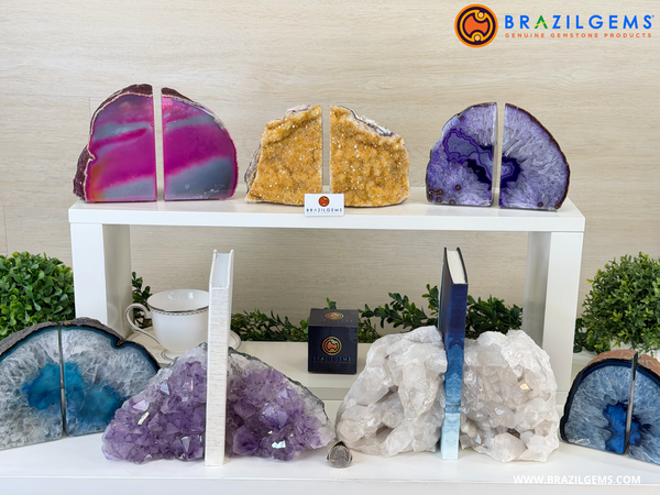 Crystal Bookends