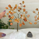 6" Tall Carnelian Handmade Wire Gem Tree with Quartz base, 50 Gems #5310CAMQ - Brazil GemsBrazil Gems6" Tall Carnelian Handmade Wire Gem Tree with Quartz base, 50 Gems #5310CAMQGemstone Trees5310CAMQ