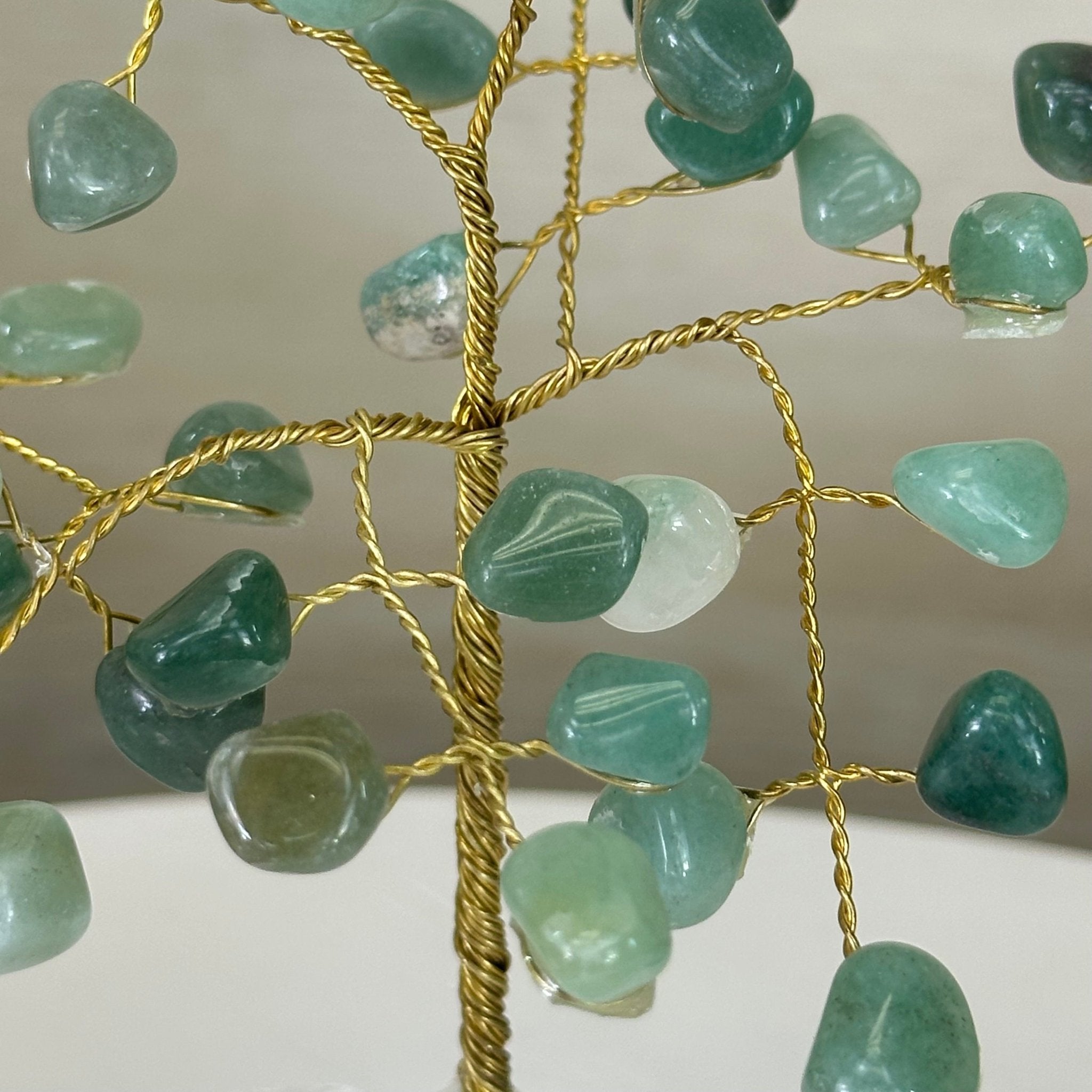 6" Tall Green Quartz Handmade Wire Gem Tree with Quartz base, 50 Gems #5310GQCQ - Brazil GemsBrazil Gems6" Tall Green Quartz Handmade Wire Gem Tree with Quartz base, 50 Gems #5310GQCQGemstone Trees5310GQCQ