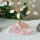 6" Tall Rose Quartz Handmade Wire Gem Tree with Rose Quartz base, 50 Gems #5310RQRQ - Brazil GemsBrazil Gems6" Tall Rose Quartz Handmade Wire Gem Tree with Rose Quartz base, 50 Gems #5310RQRQGemstone Trees5310RQRQ