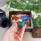 7 Chakra Stones in a Handmade Wooden Box Set, Engraved #5255 by Brazil Gems - Brazil GemsBrazil Gems7 Chakra Stones in a Handmade Wooden Box Set, Engraved #5255 by Brazil GemsChakra Stone Sets5255CHAK