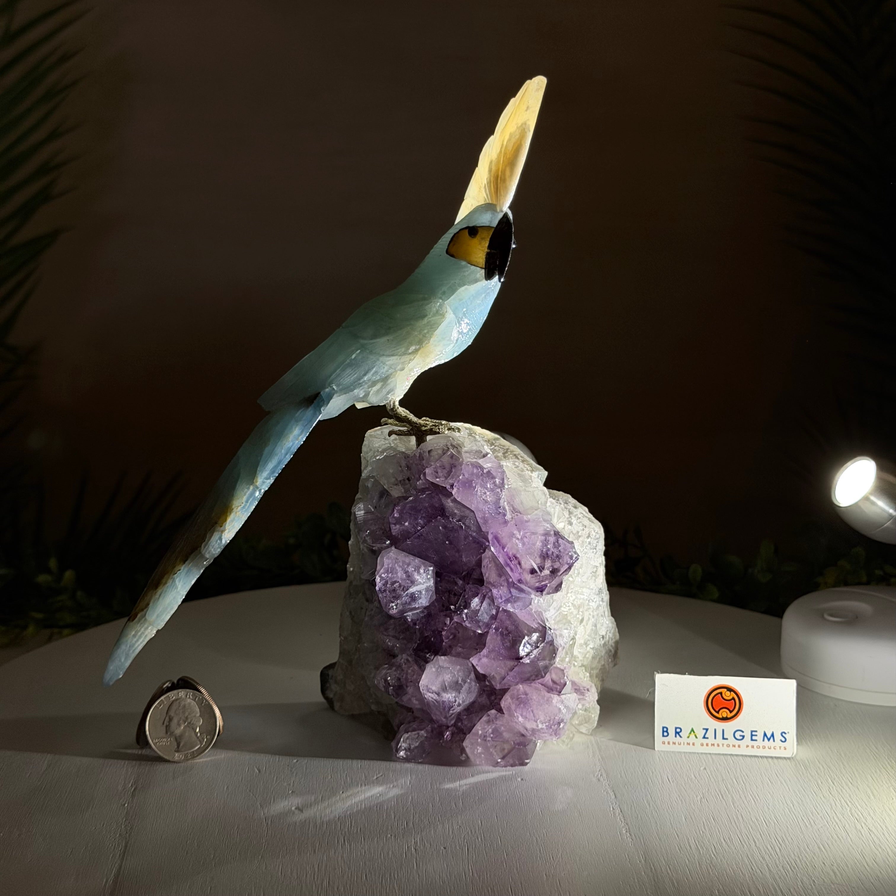 Blue Onyx Crystals | Quality Brazilian Blue Onyx | Brazil Gems®