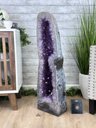 Extra Plus Quality Polished Brazilian Amethyst Cathedral, 144.6 lbs & 36.75" tall Model #5602-0066 by Brazil Gems - Brazil GemsBrazil GemsExtra Plus Quality Polished Brazilian Amethyst Cathedral, 144.6 lbs & 36.75" tall Model #5602-0066 by Brazil GemsPolished Cathedrals5602-0066