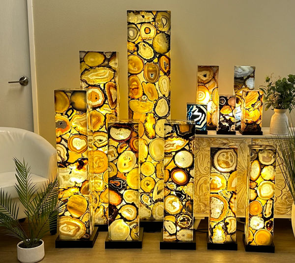 Agate Lamps