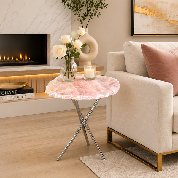 Rose Quartz Side Tables
