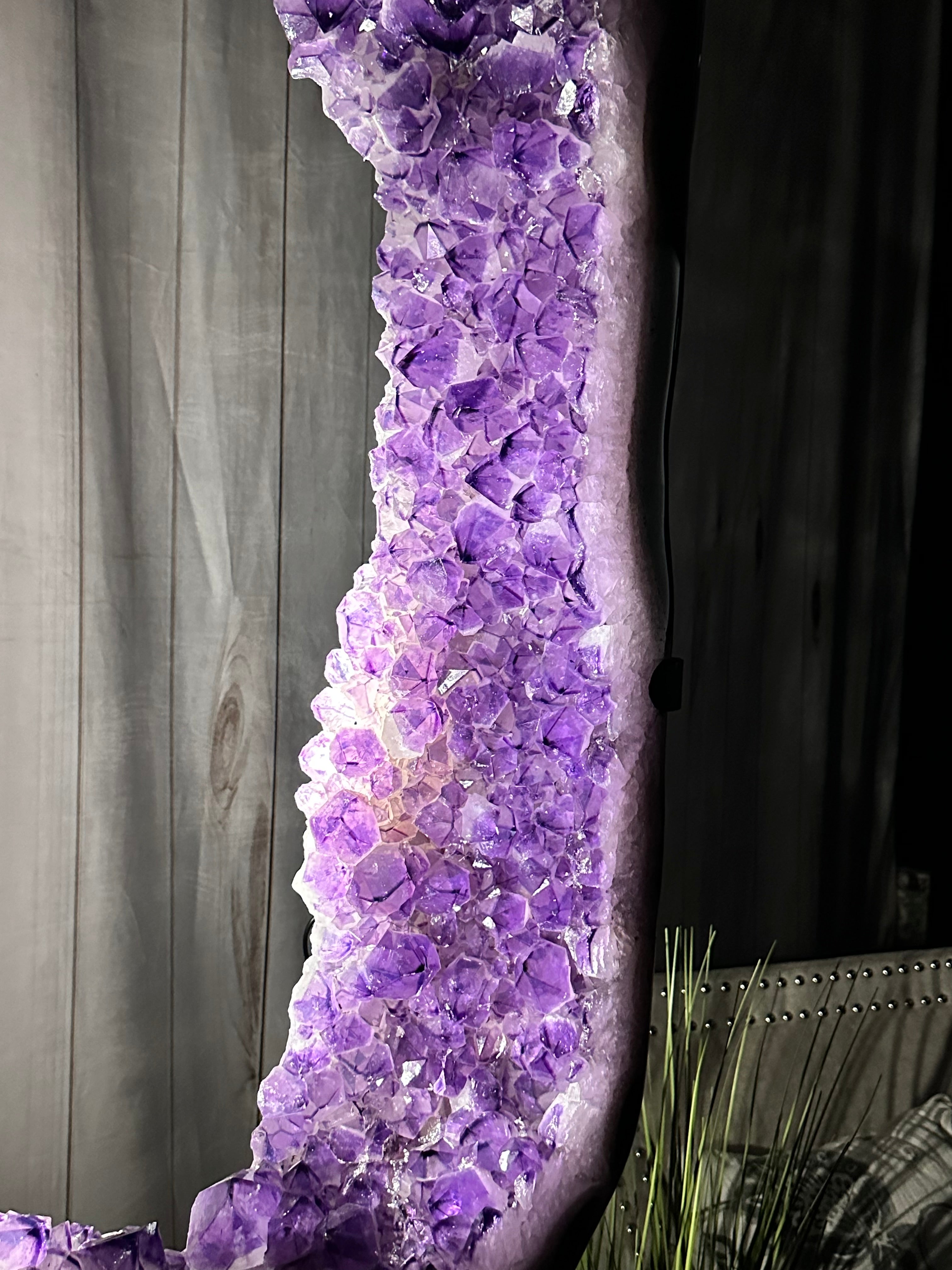 Amethyst crystal shops mirror