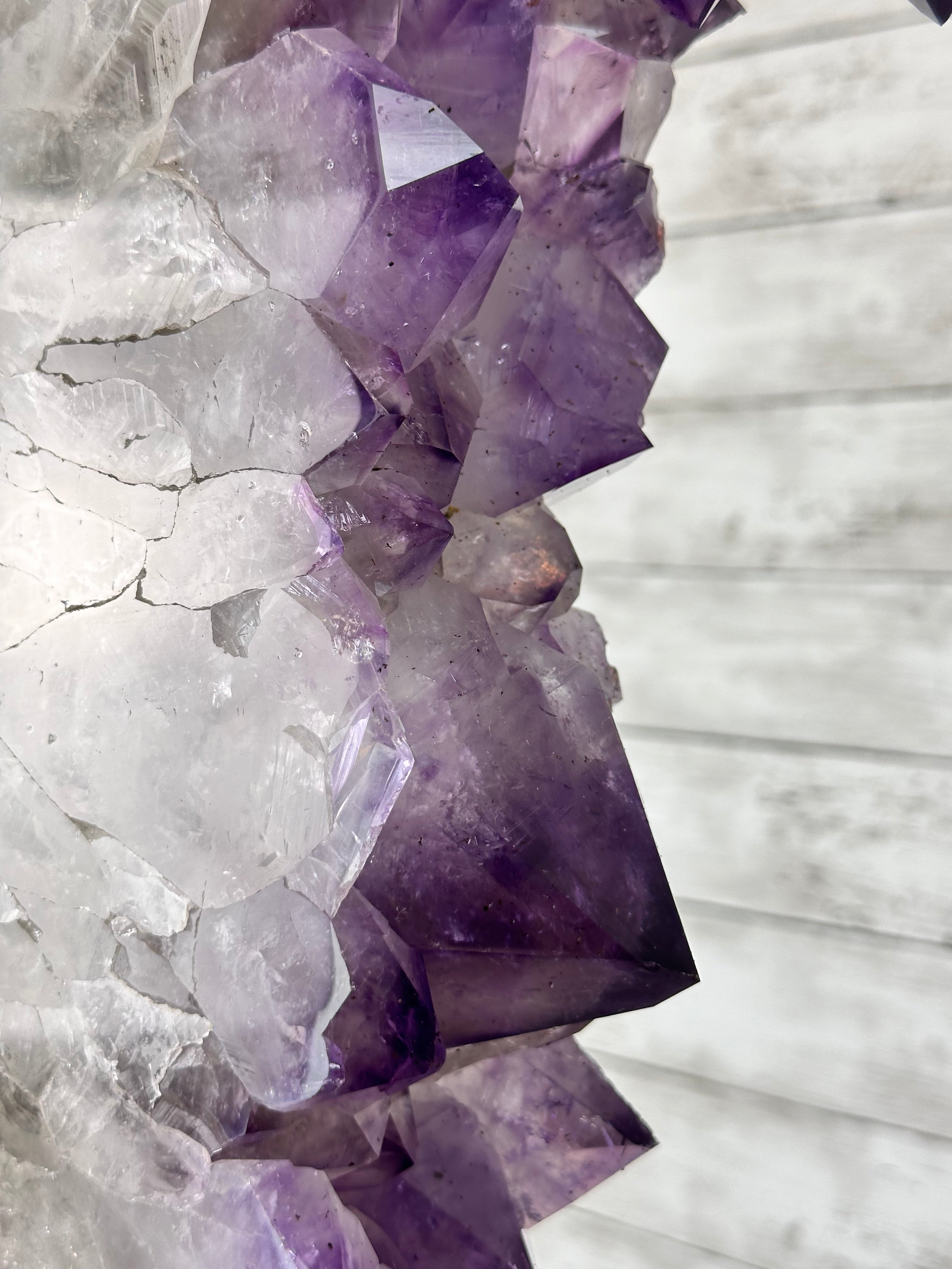 Super Quality Amethyst Portal, Rotating Stand, 170 lbs & 73" Tall #5604-0132 - Brazil GemsBrazil GemsSuper Quality Amethyst Portal, Rotating Stand, 170 lbs & 73" Tall #5604-0132Portals on Rotating Bases5604-0132