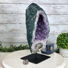 Amethyst Cluster on a Metal Base, 11.5 lbs & 13.4" Tall, #5491 - 0188 - Brazil GemsBrazil GemsAmethyst Cluster on a Metal Base, 11.5 lbs & 13.4" Tall, #5491 - 0188Clusters on Fixed Bases5491 - 0188