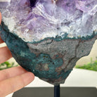 Amethyst Cluster on a Metal Base, 12.3 lbs & 9.5" Tall #5491D - 0237 - Brazil GemsBrazil GemsAmethyst Cluster on a Metal Base, 12.3 lbs & 9.5" Tall #5491D - 0237Clusters on Fixed Bases5491D - 0237