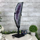 Amethyst Cluster on a Metal Base, 12.4 lbs & 19.5" Tall #5491 - 0147 - Brazil GemsBrazil GemsAmethyst Cluster on a Metal Base, 12.4 lbs & 19.5" Tall #5491 - 0147Clusters on Fixed Bases5491 - 0147