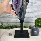 Amethyst Cluster on a Metal Base, 12.4 lbs & 19.5" Tall #5491 - 0147 - Brazil GemsBrazil GemsAmethyst Cluster on a Metal Base, 12.4 lbs & 19.5" Tall #5491 - 0147Clusters on Fixed Bases5491 - 0147