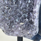 Amethyst Cluster on a Metal Base, 1.9 lbs & 7.2" Tall #5491-0162 - Brazil GemsBrazil GemsAmethyst Cluster on a Metal Base, 1.9 lbs & 7.2" Tall #5491-0162Clusters on Fixed Bases5491-0162