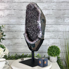 Amethyst Cluster on a Metal Base, 28.8 lbs & 22.5" Tall, #5491 - 0102 - Brazil GemsBrazil GemsAmethyst Cluster on a Metal Base, 28.8 lbs & 22.5" Tall, #5491 - 0102Clusters on Fixed Bases5491 - 0102