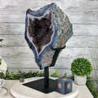 Amethyst Cluster on a Metal Base, 32.4 lbs & 18" Tall #5491 - 0104 - Brazil GemsBrazil GemsAmethyst Cluster on a Metal Base, 32.4 lbs & 18" Tall #5491 - 0104Clusters on Fixed Bases5491 - 0104
