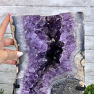 Amethyst Cluster on a Metal Base, 37 lbs & 17.5" Tall, #5491 - 0106 - Brazil GemsBrazil GemsAmethyst Cluster on a Metal Base, 37 lbs & 17.5" Tall, #5491 - 0106Clusters on Fixed Bases5491 - 0106