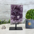 Amethyst Cluster on a Metal Base, 4 lbs & 7.6" Tall #5491-0173 - Brazil GemsBrazil GemsAmethyst Cluster on a Metal Base, 4 lbs & 7.6" Tall #5491-0173Clusters on Fixed Bases5491-0173