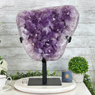 Amethyst Cluster on a Metal Base, 42.3 lbs & 18.4" Tall #5491 - 0159 - Brazil GemsBrazil GemsAmethyst Cluster on a Metal Base, 42.3 lbs & 18.4" Tall #5491 - 0159Clusters on Fixed Bases5491 - 0159