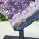 Amethyst Cluster on a Metal Base, 4.4 lbs & 8.9" Tall #5491-0175 - Brazil GemsBrazil GemsAmethyst Cluster on a Metal Base, 4.4 lbs & 8.9" Tall #5491-0175Clusters on Fixed Bases5491-0175