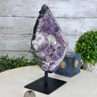 Amethyst Cluster on a Metal Base, 4.4 lbs & 8.9" Tall #5491-0175 - Brazil GemsBrazil GemsAmethyst Cluster on a Metal Base, 4.4 lbs & 8.9" Tall #5491-0175Clusters on Fixed Bases5491-0175