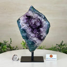 Amethyst Cluster on a Metal Base, 5.7 lbs & 9.4" Tall #5491 - 0224 - Brazil GemsBrazil GemsAmethyst Cluster on a Metal Base, 5.7 lbs & 9.4" Tall #5491 - 0224Clusters on Fixed Bases5491 - 0224