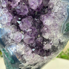 Amethyst Cluster on a Metal Base, 5.7 lbs & 9.4" Tall #5491 - 0224 - Brazil GemsBrazil GemsAmethyst Cluster on a Metal Base, 5.7 lbs & 9.4" Tall #5491 - 0224Clusters on Fixed Bases5491 - 0224