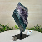 Amethyst Cluster on a Metal Base, 5.7 lbs & 9.4" Tall #5491 - 0224 - Brazil GemsBrazil GemsAmethyst Cluster on a Metal Base, 5.7 lbs & 9.4" Tall #5491 - 0224Clusters on Fixed Bases5491 - 0224