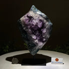 Amethyst Cluster on a Metal Base, 5.7 lbs & 9.4" Tall #5491 - 0224 - Brazil GemsBrazil GemsAmethyst Cluster on a Metal Base, 5.7 lbs & 9.4" Tall #5491 - 0224Clusters on Fixed Bases5491 - 0224