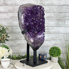 Amethyst Cluster on a Metal Base, 69.9 lbs & 23.1" Tall #5491 - 0146 - Brazil GemsBrazil GemsAmethyst Cluster on a Metal Base, 69.9 lbs & 23.1" Tall #5491 - 0146Clusters on Fixed Bases5491 - 0146