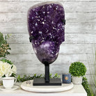 Amethyst Cluster on a Metal Base, 69.9 lbs & 23.1" Tall #5491 - 0146 - Brazil GemsBrazil GemsAmethyst Cluster on a Metal Base, 69.9 lbs & 23.1" Tall #5491 - 0146Clusters on Fixed Bases5491 - 0146