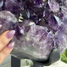 Amethyst Cluster on a Metal Base, 74.3 lbs & 23.5" Tall, #5491 - 0151 - Brazil GemsBrazil GemsAmethyst Cluster on a Metal Base, 74.3 lbs & 23.5" Tall, #5491 - 0151Clusters on Fixed Bases5491 - 0151