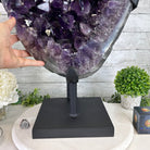 Amethyst Cluster on a Metal Base, 74.3 lbs & 23.5" Tall, #5491 - 0151 - Brazil GemsBrazil GemsAmethyst Cluster on a Metal Base, 74.3 lbs & 23.5" Tall, #5491 - 0151Clusters on Fixed Bases5491 - 0151