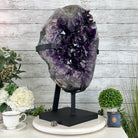 Amethyst Cluster on a Metal Base, 74.3 lbs & 23.5" Tall, #5491 - 0151 - Brazil GemsBrazil GemsAmethyst Cluster on a Metal Base, 74.3 lbs & 23.5" Tall, #5491 - 0151Clusters on Fixed Bases5491 - 0151