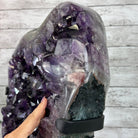 Amethyst Cluster on a Metal Base, 74.3 lbs & 23.5" Tall, #5491 - 0151 - Brazil GemsBrazil GemsAmethyst Cluster on a Metal Base, 74.3 lbs & 23.5" Tall, #5491 - 0151Clusters on Fixed Bases5491 - 0151