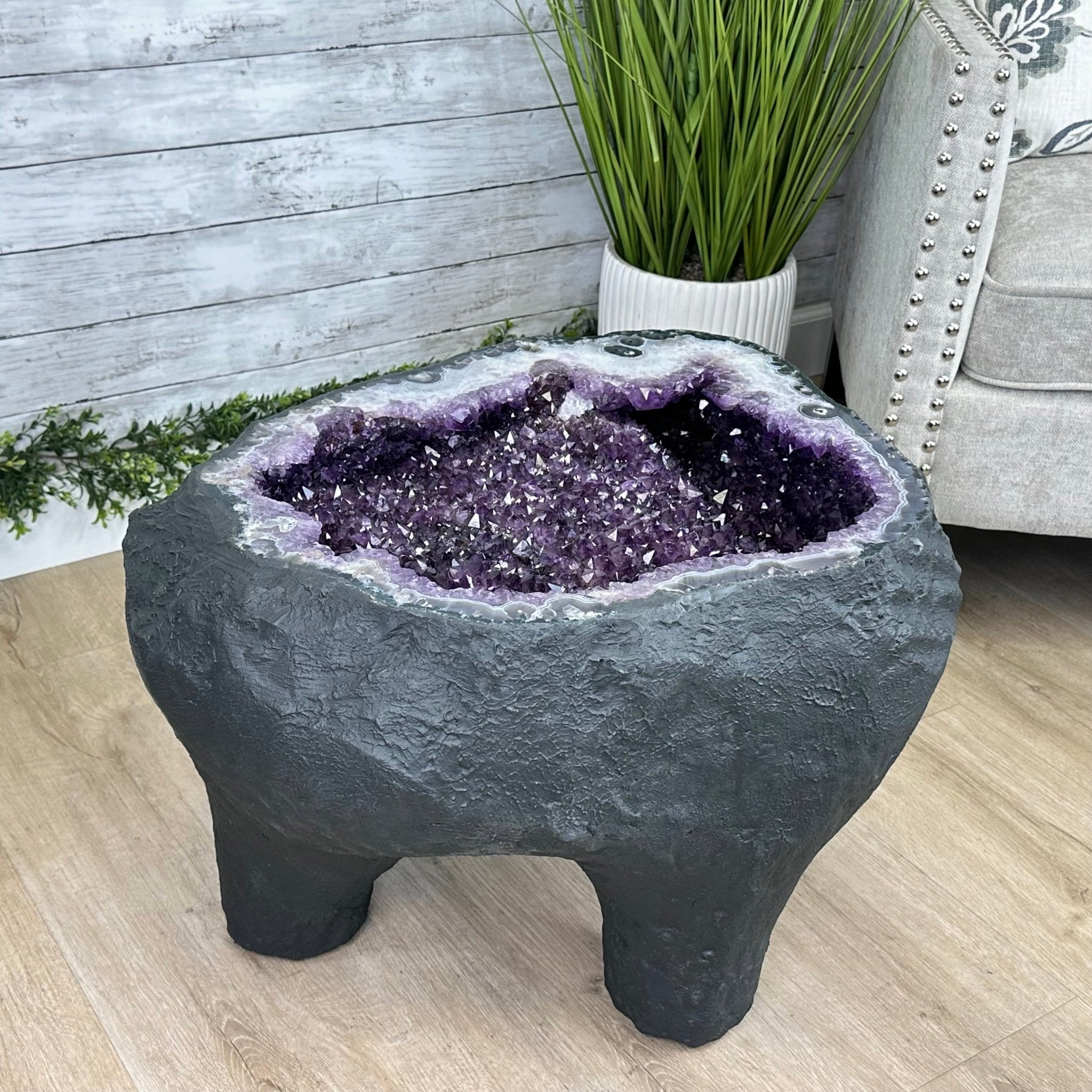 Brazilian Amethyst Coffee Table For Sale by Brazil Gems