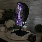 Amethyst Crystal Portal on a Metal Stand, 20.6 lbs & 17" tall #5606 - 0127 - Brazil GemsBrazil GemsAmethyst Crystal Portal on a Metal Stand, 20.6 lbs & 17" tall #5606 - 0127Portals on Fixed Bases5606 - 0127