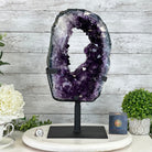 Amethyst Crystal Portal on a Metal Stand, 20.6 lbs & 17" tall #5606 - 0127 - Brazil GemsBrazil GemsAmethyst Crystal Portal on a Metal Stand, 20.6 lbs & 17" tall #5606 - 0127Portals on Fixed Bases5606 - 0127