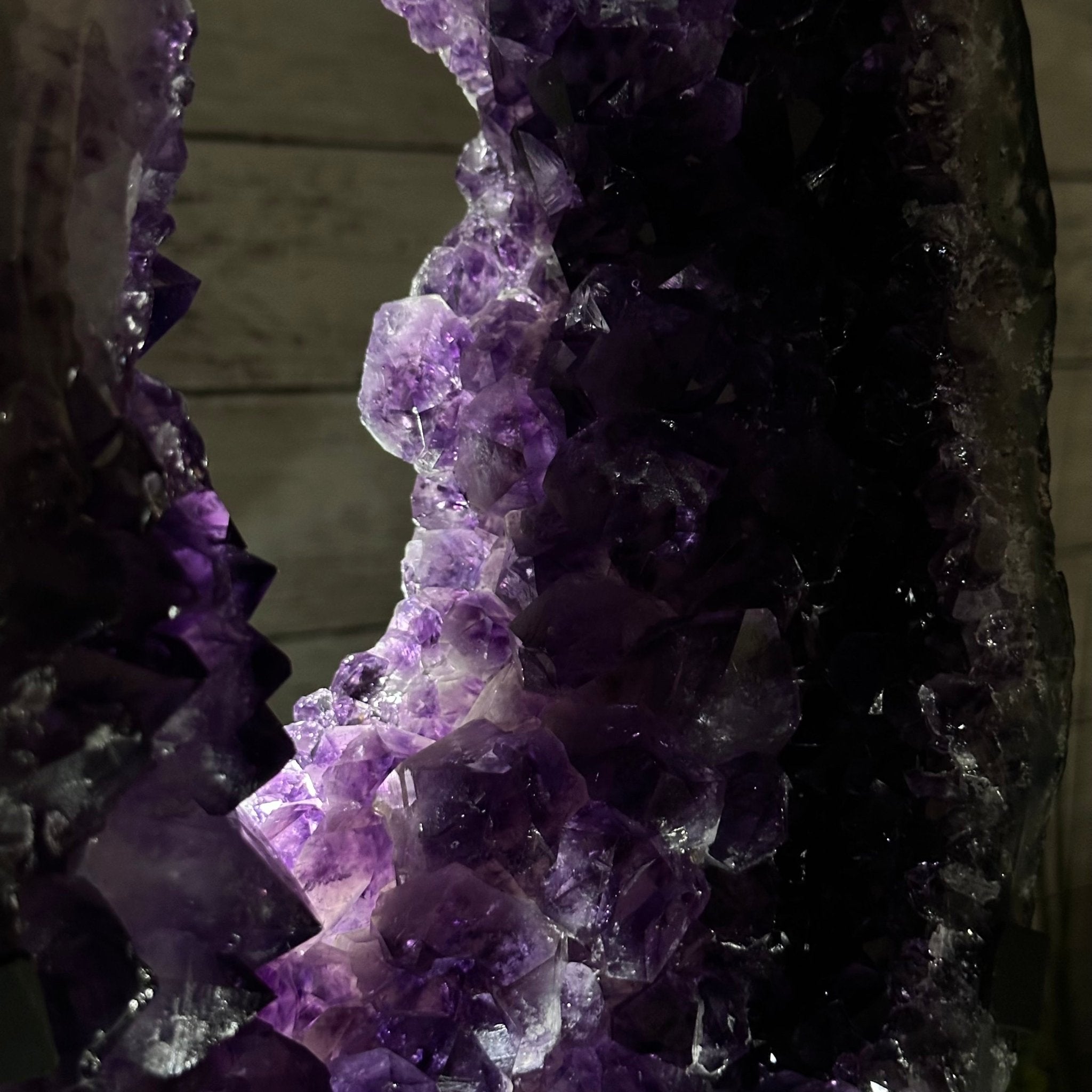 Amethyst Crystal Portal on a Metal Stand, 20.6 lbs & 17" tall #5606 - 0127 - Brazil GemsBrazil GemsAmethyst Crystal Portal on a Metal Stand, 20.6 lbs & 17" tall #5606 - 0127Portals on Fixed Bases5606 - 0127