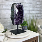 Amethyst Crystal Portal on a Metal Stand, 20.6 lbs & 17" tall #5606 - 0127 - Brazil GemsBrazil GemsAmethyst Crystal Portal on a Metal Stand, 20.6 lbs & 17" tall #5606 - 0127Portals on Fixed Bases5606 - 0127