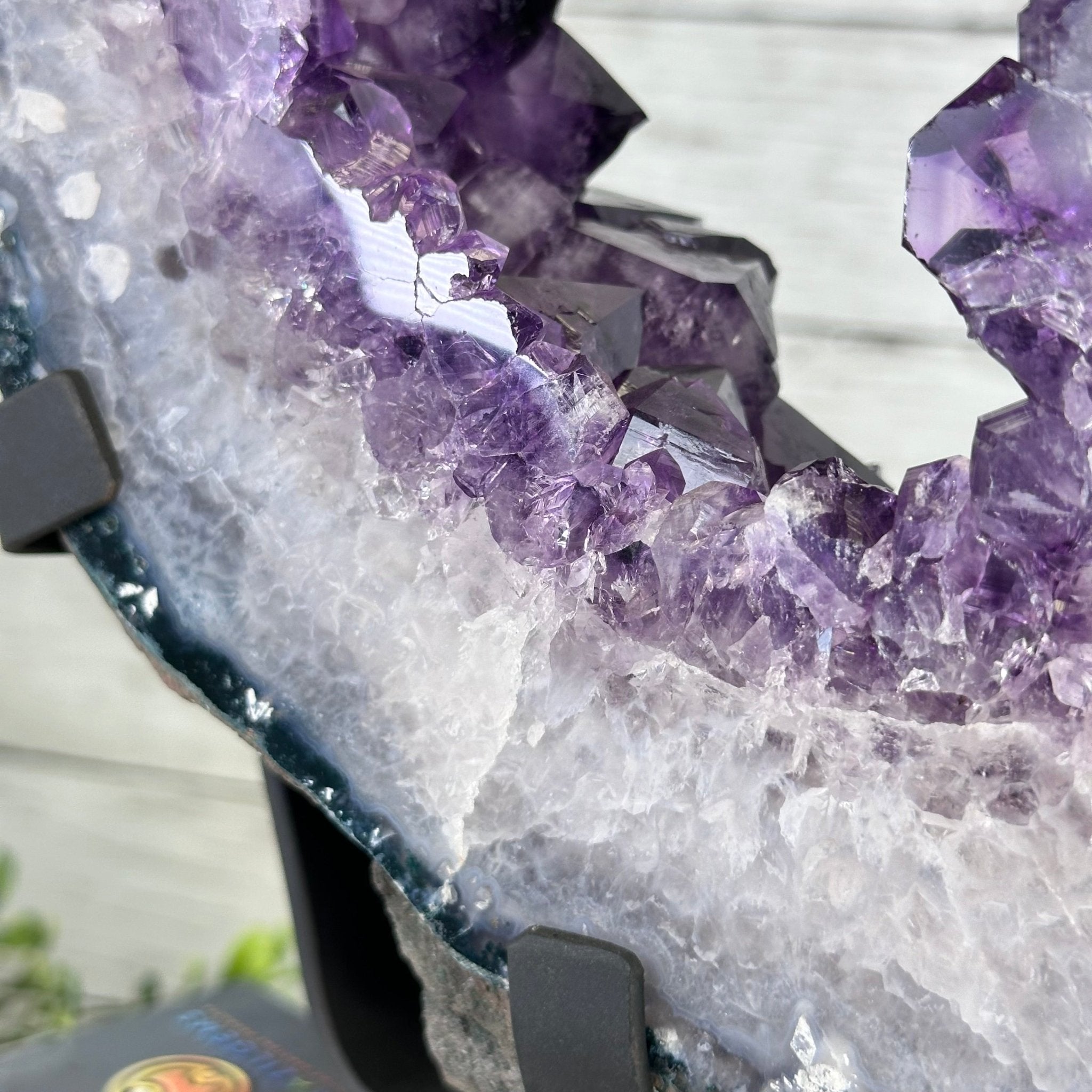 Amethyst Crystal Portal on a Metal Stand, 20.6 lbs & 17" tall #5606 - 0127 - Brazil GemsBrazil GemsAmethyst Crystal Portal on a Metal Stand, 20.6 lbs & 17" tall #5606 - 0127Portals on Fixed Bases5606 - 0127