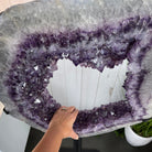 Amethyst Druse Crystal Portal on a Stand, 76 lbs & 59.25" tall, Model #5606-0007 by Brazil Gems - Brazil GemsBrazil GemsAmethyst Druse Crystal Portal on a Stand, 76 lbs & 59.25" tall, Model #5606-0007 by Brazil GemsPortals on Fixed Bases5606-0007