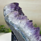 Amethyst Heart Geode on a Metal Stand, 11 lbs & 9.8" Tall #5463 - 0354 - Brazil GemsBrazil GemsAmethyst Heart Geode on a Metal Stand, 11 lbs & 9.8" Tall #5463 - 0354Hearts5463 - 0354