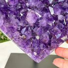 Amethyst Heart Geode on a Metal Stand, 11 lbs & 9.8" Tall #5463 - 0354 - Brazil GemsBrazil GemsAmethyst Heart Geode on a Metal Stand, 11 lbs & 9.8" Tall #5463 - 0354Hearts5463 - 0354