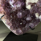 Amethyst Heart Geode on a Metal Stand, 2.1 lbs & 5.4" Tall #5463 - 0340 - Brazil GemsBrazil GemsAmethyst Heart Geode on a Metal Stand, 2.1 lbs & 5.4" Tall #5463 - 0340Hearts5463 - 0340