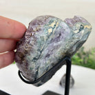 Amethyst Heart Geode on a Metal Stand, 2.1 lbs & 5.5" Tall #5463 - 0312 - Brazil GemsBrazil GemsAmethyst Heart Geode on a Metal Stand, 2.1 lbs & 5.5" Tall #5463 - 0312Hearts5463 - 0312