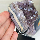 Amethyst Heart Geode on a Metal Stand, 2.1 lbs & 5.5" Tall #5463 - 0312 - Brazil GemsBrazil GemsAmethyst Heart Geode on a Metal Stand, 2.1 lbs & 5.5" Tall #5463 - 0312Hearts5463 - 0312