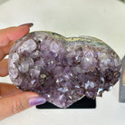 Amethyst Heart Geode on a Metal Stand, 2.1 lbs & 5.5" Tall #5463 - 0312 - Brazil GemsBrazil GemsAmethyst Heart Geode on a Metal Stand, 2.1 lbs & 5.5" Tall #5463 - 0312Hearts5463 - 0312