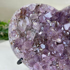 Amethyst Heart Geode on a Metal Stand, 2.1 lbs & 5.5" Tall #5463 - 0312 - Brazil GemsBrazil GemsAmethyst Heart Geode on a Metal Stand, 2.1 lbs & 5.5" Tall #5463 - 0312Hearts5463 - 0312