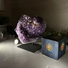 Amethyst Heart Geode on a Metal Stand, 2.9 lbs & 5.8" Tall #5463 - 0316 - Brazil GemsBrazil GemsAmethyst Heart Geode on a Metal Stand, 2.9 lbs & 5.8" Tall #5463 - 0316Hearts5463 - 0316